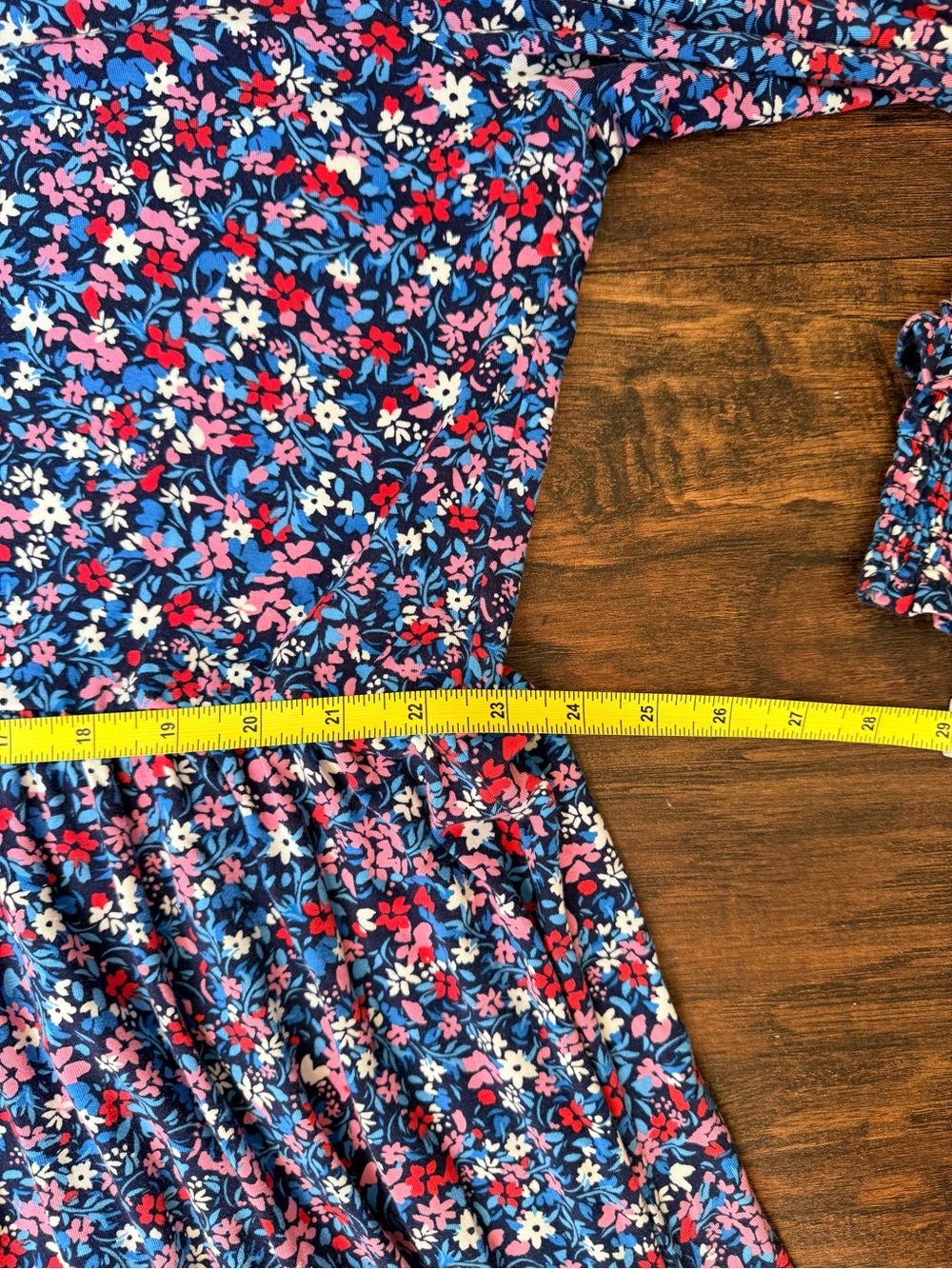 Draper James 3X Ditsy Floral Tiered Midi Dress Smocked Ruffle - Picture 12 of 14